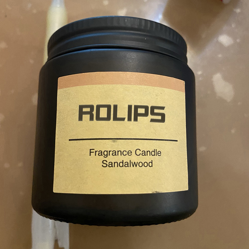 Premium Rose & Sandalwood Candle | Highly Scented Candles for Home | Rose Candle | 35 Hour Burn, Fall Candles, All Natural Soy Candles, Aromatherapy Candle with Matte Black Glass Gift Box